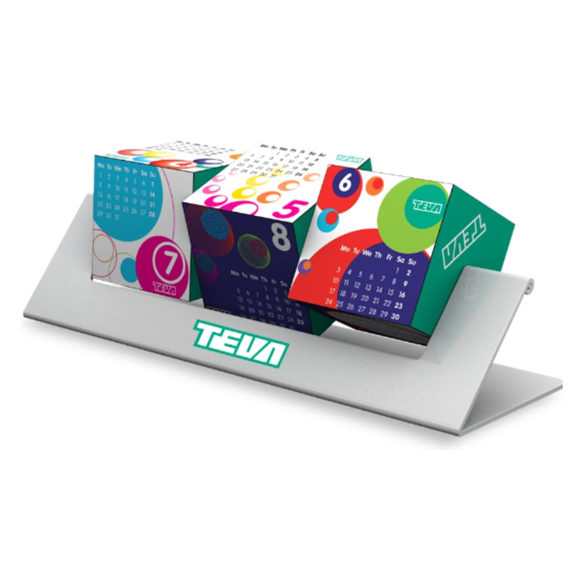 Spinning Desktop Calendar Suspension Corporate Gifting BrandSTIK